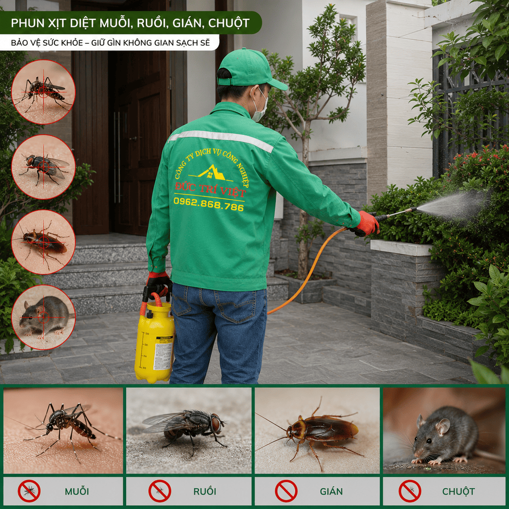 Phun Xịt Diệt Muỗi, Ruồi, Gián, Chuột Chuyên Nghiệp, Giá Rẻ Tại Đơn Dương, Lâm Đồng